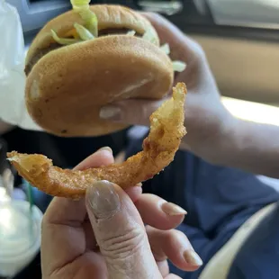 Small cheese burger