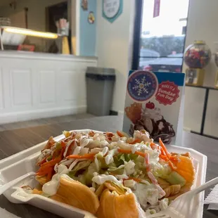 Chicharrones preparados !!!!!!  Great combination. Perfecta combinación!