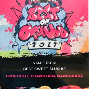 They won best slushie place of 2017