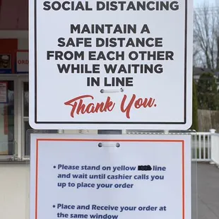 Our Social Distancing is in place