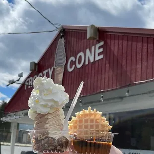 Soft Serve with Waffles