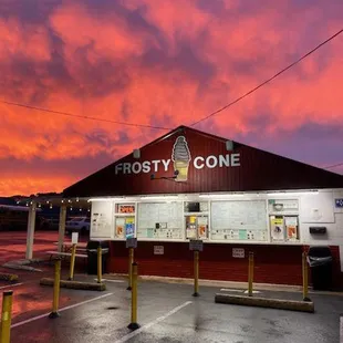 outside