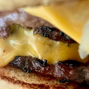 Deliciously melting cheese to bind the patties together.
