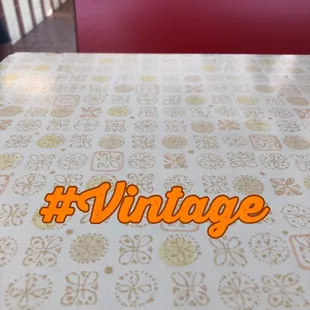 Vintage tables... I wonder what conversations were had here decades ago...