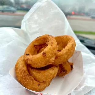 Delicious onion rings