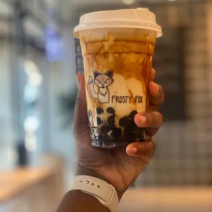 Brown sugar boba tea