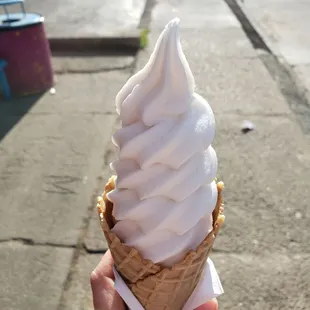 Almond milk soft serve