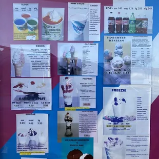 menu as of May, 2020