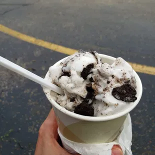 Medium almond milk oreo freezie