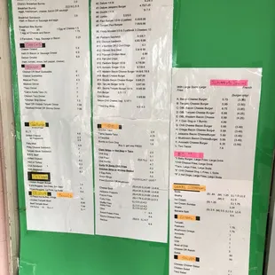 Menu preview