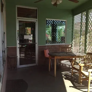 outside