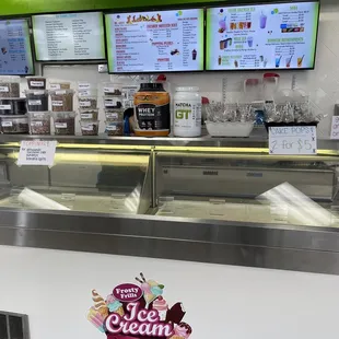 the icecream counter