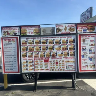Drive thru Menu