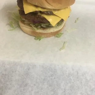 Double cheeseburger
