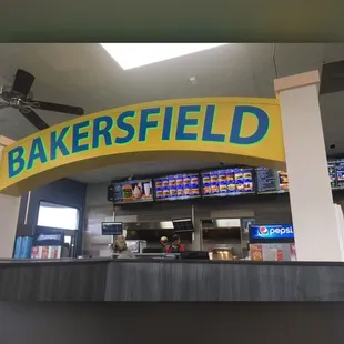 the interior of a bakery