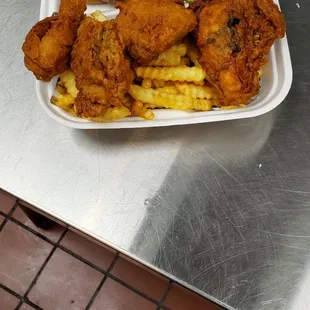 Try the chicken dinner