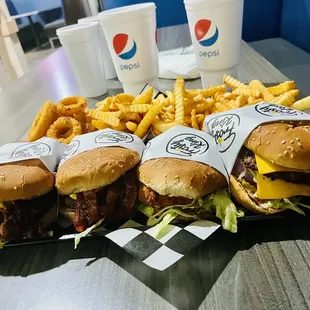 burgers, burger, food
