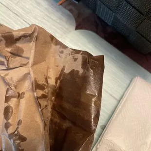 Side of grease with my dinner