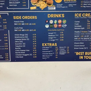 Full menu