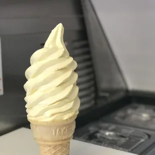 an ice cream cone