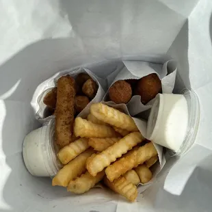 Tasty bag of deep fried goodness.