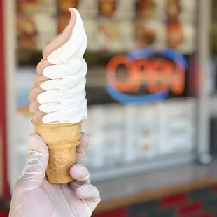 half and half cone