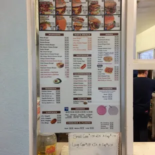 sushi and sashimi, menu
