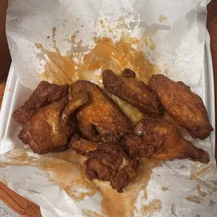 Remake of wings- yes we really were given this quality of food