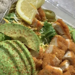 Spicy Chicken salad.  SUPER DELICIOUS!!!