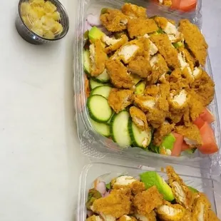 Crispy Chicken Salads