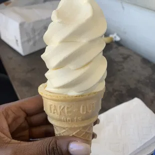 Vanilla Ice Cream Cone