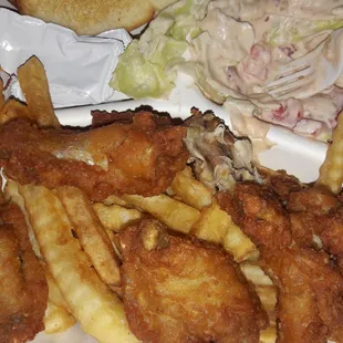 Chicken wing dinner