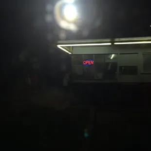 outside