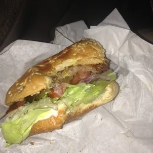 Bacon cheese Burger with a Large cookies and cream Shake!