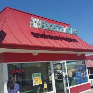 the front of a restaurant