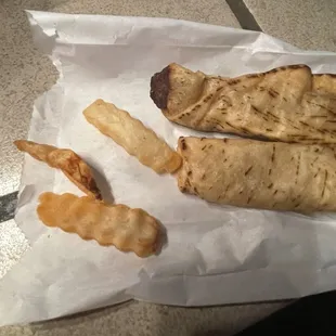 Taquitos, old fries