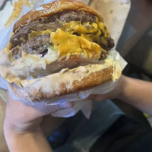 3. Triple Cheese Burger Combo