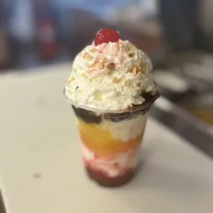 Banana Split Parfait