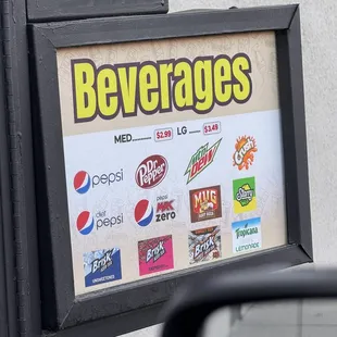 Drive Through Menu 10/24/23