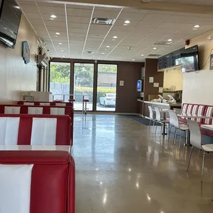 Inside towards the counter