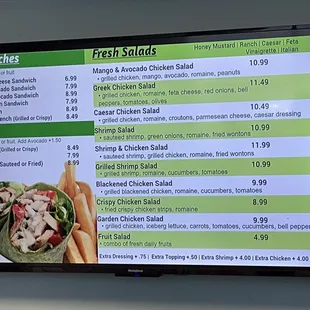 Menu updated