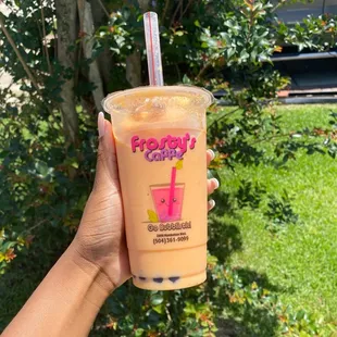 Papaya smoothie with tapioca