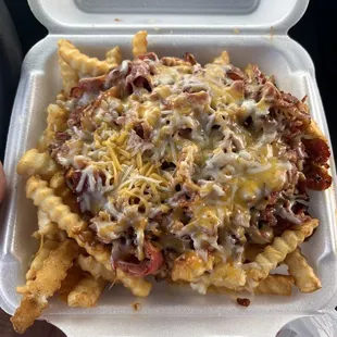 Large pastrami fry
