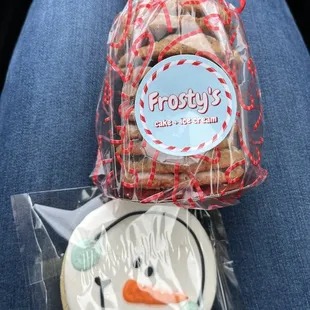 Sugar cookie and frosted oatmeal cookies