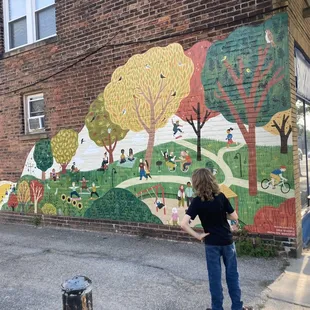 Mural on the building next door
