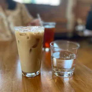 Iced oat milk latte