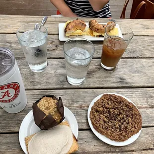 Poptart, Muffin, cookie, and BEC bagel