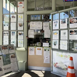 Storefront / menu