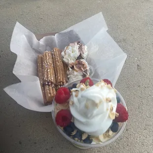 Churro and froyo