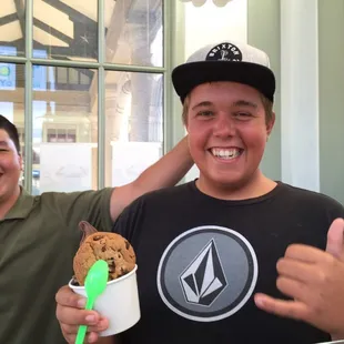 Froyo w chocolate chunk cookies! Yum yum!